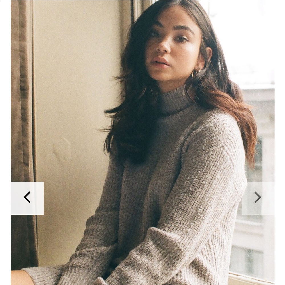 Garage Mock Neck Sweater Dress